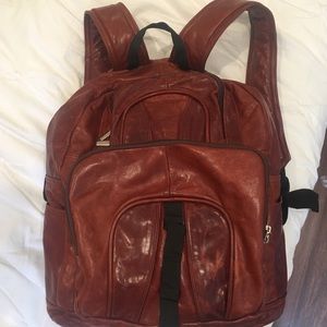 Genuine leather backpack